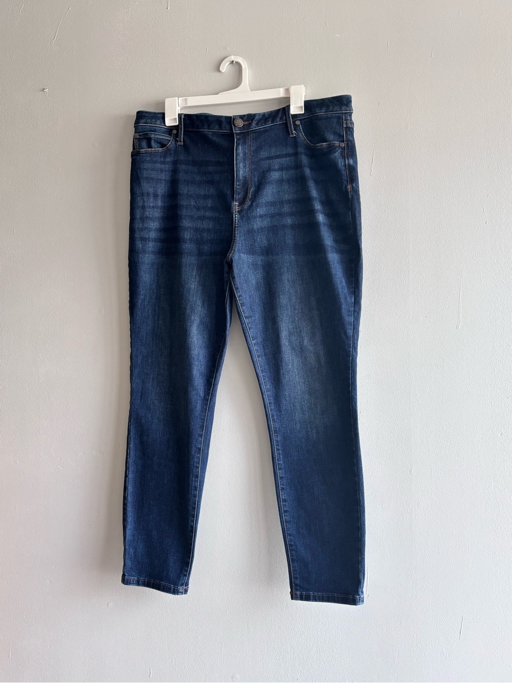 Simply Vera Vera Wang Women’s Skinny Jeans 18 Dark Wash Blue Stretch 5-Pocket